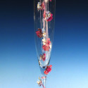 Table Decor: Flower Blossom Champagne Flute Centerpiece