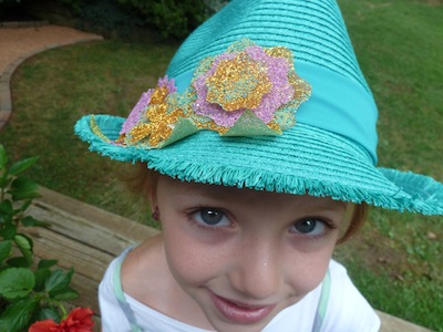 Glitter Flower Hat