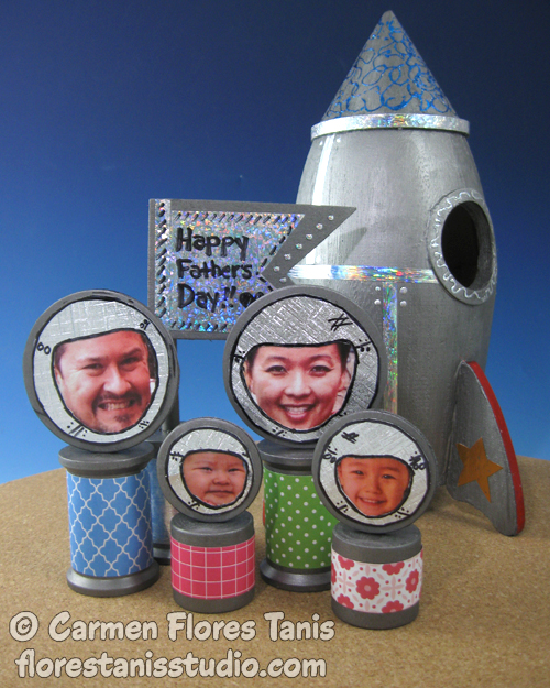 Father’s Day Rocketship Family Portrait